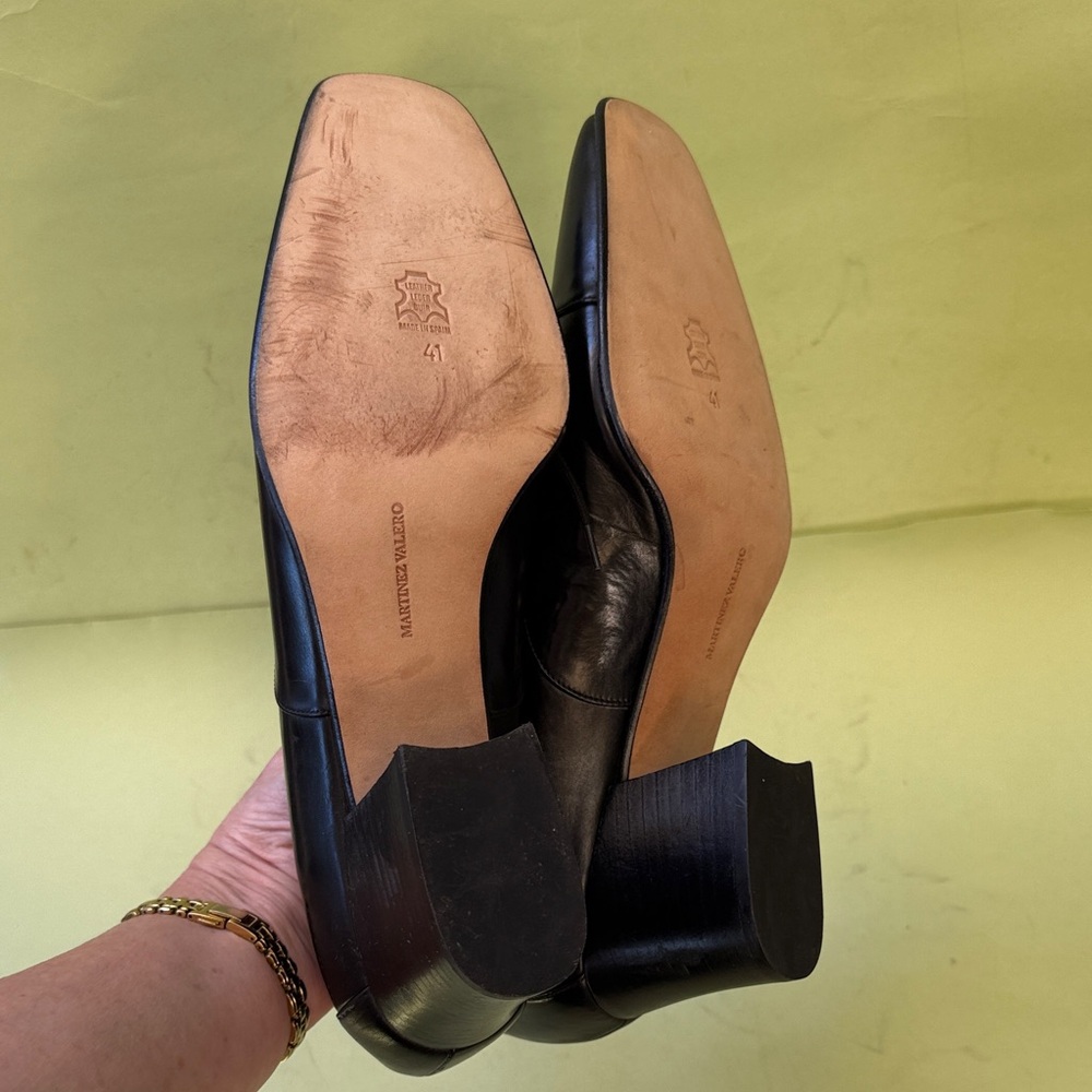New Vintage 90’s Martinez Valero Black All Leather booties - Picture 8 of 9